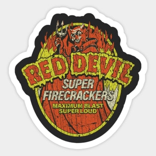 Red Devil Super Firecrackers 1948 Sticker